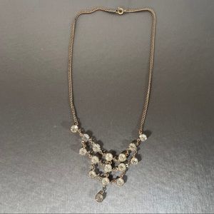 Elegant Gatsby 20s Vintage Diamanté 8” Necklace